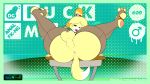  animal_crossing anthro anus balls big_breasts big_butt blush blush_stickers breasts butt canid canine canis clothed clothing domestic_dog english_text fur furniture genitals gynomorph hair half-closed_eyes hi_res intersex isabelle_(animal_crossing) looking_at_viewer lying mammal narrowed_eyes nintendo nipples on_back open_mouth penis perineum presenting presenting_hindquarters shih_tzu solo spread_legs spreading table teeth text thick_thighs tongue tongue_out toy_dog video_games wide_hips yellow_balls yellow_body yellow_fur yellow_perineum zandolaf 