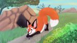  canid canine duo feral fox foxy_(disambiguation) hunting illustration mammal mouse murid murine photoshop practice ps rodent scenery solo toony zhekathewolf ztw2020 