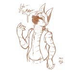  aardwolf anthro body_outline breast_imprints clothed clothing cownugget face_imprint female female_prey hair hyaenid male male_pred mammal micro multiple_prey navel neck_bulge open_shirt oral_vore ponytail shirt size_difference smaller_female sound_effects swallowing topwear vest vore 