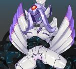  blush bound breasts chlorophytum clitoris darling_in_the_franxx female genitals hi_res humanoid jun-kou machine not_furry penetration pussy robot robot_humanoid simple_background solo_focus spread_legs spreading studio_trigger tentacles vaginal vaginal_penetration 