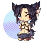  accessory animal_humanoid cat_humanoid chibi felid felid_humanoid feline feline_humanoid female fiera_tempest final_fantasy final_fantasy_xiv hair_accessory humanoid mammal mammal_humanoid miqo&#039;te one_eye_closed solo square_enix suggestive teasing tongue tongue_out unknown_artist video_games wink 