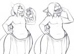  ambiguous_species anthro belly big_breasts breasts canid canine duo female female_prey girly huge_breasts long_tongue macro male male/female male_pred mammal micro oral_vore sheela size_difference sketch slightly_chubby swallowing thick_thighs tongue vore wide_hips 