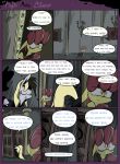  2015 apple_bloom_(mlp) blonde_mane blonde_tail border chandelier cloack colored column comic derpy_hooves_(mlp) detailed_background dialogue digital_media_(artwork) duo ears_down english_text equid equine eyes_closed female feral floor friendship_is_magic fur ghost grey_body grey_fur hi_res horse inside long_ears mammal mane my_little_pony picture_frame pivoted_ears pony red_mane signature slitherpon speech_bubble spirit symbol text toony translucent trotting walls yellow_body yellow_eyes yellow_fur 