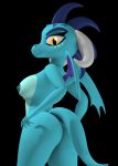  absurd_res argos90 breasts butt dragon female friendship_is_magic hi_res my_little_pony princess_ember_(mlp) smile solo 