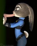  anthro chickenass dildo disney faceless_male fellatio female feral genitals glory_hole hi_res judy_hopps lagomorph leporid male mammal oral penile penis rabbit sex sex_toy solo zootopia 