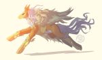  ambiguous_gender armor blue_eyes boots clothing digimon digimon_(species) equid equine feathered_wings feathers feral footwear godbirdart hair headgear helmet hi_res horse mammal markings orange_body pegasusmon running shadow signature simple_background solo white_hair wings yellow_background yellow_body yellow_feathers 