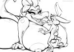  alligator alligatorid anthro bedroom_eyes big_boo big_breasts bow_tie breasts buster_bunny chubby_female crocodilian curvy_figure duo eyelashes female genitals half-closed_eyes huge_breasts joelasko lagomorph larger_female leporid lips lying_on_ground makeup male male/female mammal narrowed_eyes nipples nude open_mouth overweight overweight_female rabbit reptile scalie seductive sex size_difference smaller_male smile teeth thick_thighs tiny_toon_adventures titfuck warner_brothers 