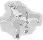  anal anal_beads anthro balls beads big_balls big_butt big_feet butt canid canine canis domestic_dog feet genitals hi_res humanoid_genitalia humanoid_penis male mammal narusewolf pawpads paws penis pose sex_toy sketch solo 