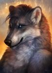  anthro black_nose canid canine canis fur grey_body grey_fur hair hi_res male mammal solo wolf wolnir 