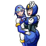  2girls ass_grab breasts breasts_press fairy_leviathan huge_ass large_breasts leviathan mega_man mega_man_zero rockman rockman_zero smile splash_woman 