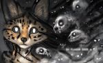  2020 black_nose black_sclera digital_media_(artwork) felid feline flashw headshot_portrait mammal portrait serval 