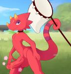  animal_crossing anthro chameleon erection flick flick_(animal_crossing) genitals hi_res lizard male nintendo nude penis reptile scalie solo video_games 