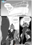  2020 anthro anthrofied applejack_(mlp) boat clothing comic dialogue dragon english_text equid equine female friendship_is_magic hi_res horse low-angle_view male mammal monochrome my_little_pony pia-sama pony spike_(mlp) text vehicle watercraft worm&#039;s-eye_view 