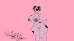  16:9 breasts canid canine canis cartoon_network courage_the_cowardly_dog courage_the_cowardly_dog_(character) domestic_dog female fluffyglitch fur genitals hi_res mammal nipples nude pink_body pink_fur pussy solo widescreen 