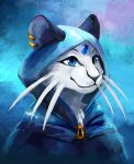  blue_eyes fur hi_res lostipants maka nintendo persian_(pok&eacute;mon) piercing plive pok&eacute;mon pok&eacute;mon_(species) portrait smile solo video_games whiskers 