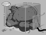 air_(disambiguation) air_hose air_inflation alternate animal_genitalia anthro balls belly big_penis black_and_white bloating body_inflation canid canine canis door drugs forced_inflation fullbodywolf fur genitals grabbing grey_body grey_fur growing growth hi_res hose huge_penis hyper hyper_genitalia hyper_penis inflation inside lying male mammal monochrome muscle_growth muscle_inflation near_bursting penis pills pump room_filling_inflation sheath sheath_inflation solo speech_bubble stressed stretching stuck wolf 