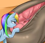  animal_genitalia animal_pussy applejack_(mlp) azerta56 clitoris digital_media_(artwork) duo equid equine equine_pussy faceless_female female female/female feral friendship_is_magic genitals licking macro mammal micro micro_on_macro my_little_pony oral pterippus pussy rainbow_dash_(mlp) sex size_difference tongue tongue_out wings 