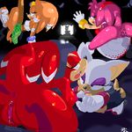  1boy 4girls amy_rose ass bioware breast breasts female furry instantsonic lowres male multiple_girls pussy rouge_the_bat seikoseeley shade shade_the_echidna sonic_team sonic_the_hedgehog tails tikal_the_echidna vaginal 