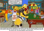  barney_gumble carl_carlson cosmic marge_simpson moe_szyslak the_simpsons 