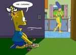  bart_simpson cosmic marge_simpson tagme the_simpsons 