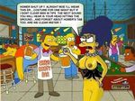  barney_gumble carl_carlson cosmic homer_simpson marge_simpson moe_szyslak the_simpsons 