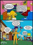  abraham_simpson apu_nahasapeemapetilon cosmic homer_simpson marge_simpson milhouse_van_houten nelson_muntz the_simpsons 