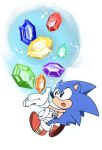  2020 anthro black_eyes blue_body blue_fur classic_sonic classic_sonic_(universe) clothing eulipotyphlan footwear fur gem gloves handwear hedgehog hi_res male mammal mennnntaiko open_mouth shoes simple_background solo sonic_the_hedgehog sonic_the_hedgehog_(series) white_background 