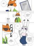  2016 anthro canid canine clothed clothing comic dialogue disney duo edit english_text fox fully_clothed fur hard_translated hi_res judy_hopps mammal nick_wilde orange_body orange_fur puki red_fox speech_bubble text translated zootopia 