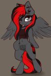  absurd_res arjinmoon blush bottomless burning_shadow_(oc) clothed clothing cutie_mark ear_piercing ear_ring equid equine fan_character fangs feathered_wings feathers featureless_crotch female feral hi_res horse mammal my_little_pony nipple_piercing nipples nude piercing pony presenting_teats pterippus slit_pupils solo spread_legs spread_wings spreading teat_piercing teats tongue tongue_out vampire wings 