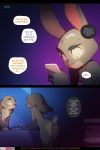  2:3 anthro breasts butt comic disney doxy english_text female fur hi_res judy_hopps lagomorph leporid looking_at_mirror mammal mirror nipples nude phone rabbit solo speech_bubble text url zootopia 