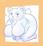  absurd_res anthro blush breasts cheek_tuft claws facial_tuft female fur fur_tuft hi_res ice_(ishuzoku_reviewers) inner_ear_fluff ishuzoku_reviewers looking_at_viewer mammal monotone_body monotone_ears monotone_fur monotone_tail polar_bear solo tuft ukenya ursid ursine white_body white_claws white_ears white_fur white_tail 