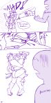  anthro avian bird bovid caprine clothing comic duo embarrassed english_text eyewear french_kissing glasses goat hi_res hug humor kissing male male/male mammal monochrome muscular muscular_male purple_and_white tanngrisnir_(tas) text tokyo_afterschool_summoners tongue underwear video_games werewolfnerds 