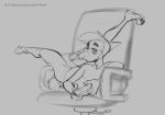  2020 anthro autofellatio balls biped bodily_fluids bored canid canine canis chair controller digital_media_(artwork) domestic_dog furniture gaming genitals hair holding_controller holding_object humanoid_genitalia humanoid_penis male mammal masturbation monochrome multitasking nude office_chair oral oral_masturbation penile penile_masturbation penis plantigrade playing_videogame saliva seth_(sethpup) sethpup short_tail simple_background sketch snout solo text three-quarter_view url vein veiny_penis 