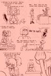  2:3 alternate_universe anthro apron arachnid arthropod bottomless bow clothed clothing comic doughnut eclair english_text female food food_fetish hi_res human humanoid licking licking_lips male mammal muffet nipple_outline profanity protagonist_(undertale) spider suggestive suggestive_food text thewill tongue tongue_out under(her)tail undertale video_games web_(disambiguation) 