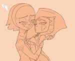  &lt;3 ahsoka_tano alien alien_humanoid barriss_offee bodily_fluids body_pillow covering covering_breasts dakimakura_design dakimakura_pillow eyes_closed female hug hugging_pillow humanoid mirialan monochrome orange_background pillow simple_background splooge star_wars sweat togruta 