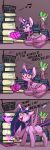  1:3 absurd_res book comic dragon equid friendship_is_magic headbanging hi_res horn magic mammal my_little_pony spike_(mlp) twilight_sparkle_(mlp) underpable winged_unicorn wings 