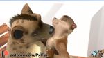  16:9 2020 3d_(artwork) anthro anthro_on_anthro big_dom_small_sub biped brown_hair detailed_background digital_media_(artwork) duo eyes_closed fur hair hi_res hyaenid interspecies kissing larger_male lutrine male male/male mammal muscular muscular_male mustelid nude outside pxlfur size_difference smaller_male watermark widescreen 