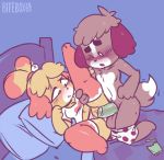  2019 animal_crossing anthro anthro_on_anthro anthro_penetrated anthro_penetrating anthro_penetrating_anthro balls beady_eyes bed bedroom better_version_at_source bitebox64 black_nose blush boxers_(clothing) breasts brother brother_and_sister brown_body brown_fur butt canid canine canis cleavage clitoris clothed clothing clothing_aside condom digby_(animal_crossing) domestic_dog duo erection eyebrows eyelashes female female_penetrated floppy_ears fur furniture genitals glans hair humanoid_genitalia humanoid_penis incest incest_(lore) inside isabelle_(animal_crossing) kneeling legwear looking_down lying male male/female male_penetrating male_penetrating_female mammal midriff mostly_nude navel nintendo on_back on_bed one_eye_closed open_mouth orange_body orange_fur panties panties_aside partially_clothed penetration penis pillow prodding pussy raised_leg safe_sex sex sexual_barrier_device shallow_penetration shih_tzu shirt sibling sister smile socks spread_legs spreading thick_eyebrows thigh_highs topwear toy_dog twincest twins underwear underwear_aside underwear_down vaginal vaginal_penetration video_games wavy_mouth wearing_condom white_body white_fur yellow_body yellow_fur 