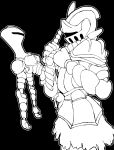  absurd_res armor black_and_white bodily_fluids clothing cum cum_inside dark_souls digital_media_(artwork) female fromsoftware genital_fluids hi_res humanoid knight male male/female monochrome not_furry pornwhal ruin_sentinels sex the_pursuer video_games warrior 