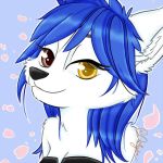  anthro arctic_vixen bad_guy_cafe blue_hairs brown_eyes canid canine female fox fur mammal mia_(smneff) ocerydia white_body white_fur yellow_eyes 