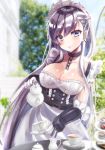  azur_lane belfast_(azur_lane) cleavage honoka_(moe-moeko) maid 