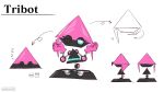  16:9 2020 april_fools black_body blue_eyes eyes_closed female machine model_sheet not_furry official_art one_eye_closed pink_body robot simple_background sleeping solo sonic_channel sonic_the_hedgehog_(series) sound_effects text tribot unknown_artist white_background widescreen zzz 