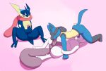  2020 69_position absurd_res anthro bodily_fluids cum cum_in_mouth cum_inside dabelette digital_media_(artwork) erection fellatio genital_fluids genitals greninja group group_sex hi_res humanoid_genitalia humanoid_penis legendary_pok&eacute;mon lucario lying male male/male mammal masturbation mewtwo nintendo open_mouth oral penetration penile penis pok&eacute;mon pok&eacute;mon_(species) precum sex simple_background smile threesome tongue video_games 