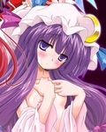  breasts lowres nipples patchouli_knowledge purple_eyes purple_hair small_breasts solo touhou yamu_(reverse_noise) 