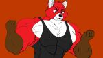  16:9 absurd_res andrew_the_fox big_muscles canid canine flexing fox hi_res huge_muscles male mammal meandandrewthefox muscular solo widescreen 