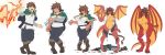  2019 absurd_res anthro ashwolves5 big_breasts biped breast_growth breasts brown_hair claws clothing dragon female footwear gender_transformation genitals hair hi_res horn human human_to_anthro humanoid kono_subarashii_sekai_ni_shukufuku_wo! konosuba looking_at_viewer magic male mammal mtf_transformation navel nipples nude pigeon_toed pussy ring satou_kazuma scalie sequence shoes simple_background solo species_transformation standing torn_clothing transformation white_background wide_hips wings 