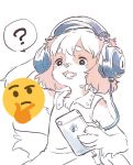  ? acacia_(ashcozy) anthro ashcozy bird_dog canid canine canis cavalier_king_charles_spaniel cellphone clothed clothing domestic_dog dress emoji female headphones hi_res hunting_dog kemono mammal open_mouth phone smartphone solo spaniel toy_dog 