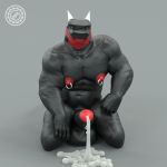  1:1 2020 3d_(artwork) abs animal_humanoid anthro balls big_balls big_penis blender_(software) bodily_fluids cum digital_media_(artwork) dragon drednox erection facing_viewer floor genital_fluids genitals glans hi_res horn huge_balls huge_penis humanoid humanoid_genitalia humanoid_penis kneeling male messy muscular muscular_male n0rdbara nipple_piercing nipples nude pecs penis piercing precum red_glans reptile reptile_humanoid scalie scalie_humanoid simple_background solo vein veiny_penis 