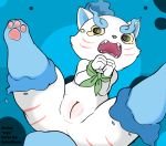  arms_tied asian_mythology bound colordude colored east_asian_mythology edit female feral hi_res japanese_mythology komane mythology paws sharp_teeth solo spiral_eyes teeth uyu yōkai 