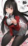  gompang jabami_yumeko kakegurui pantyhose seifuku 